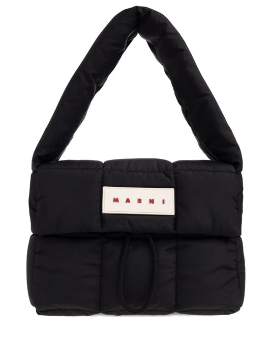 Marni Logo Patch Shoulder Bag