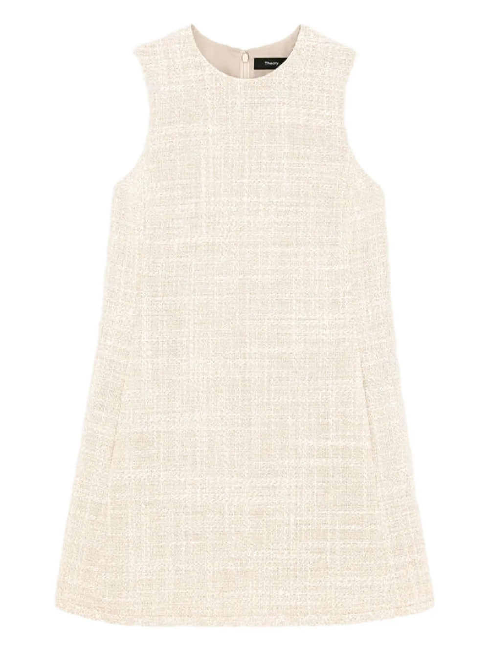 Theory Sleeveless Tweed Mini Dress