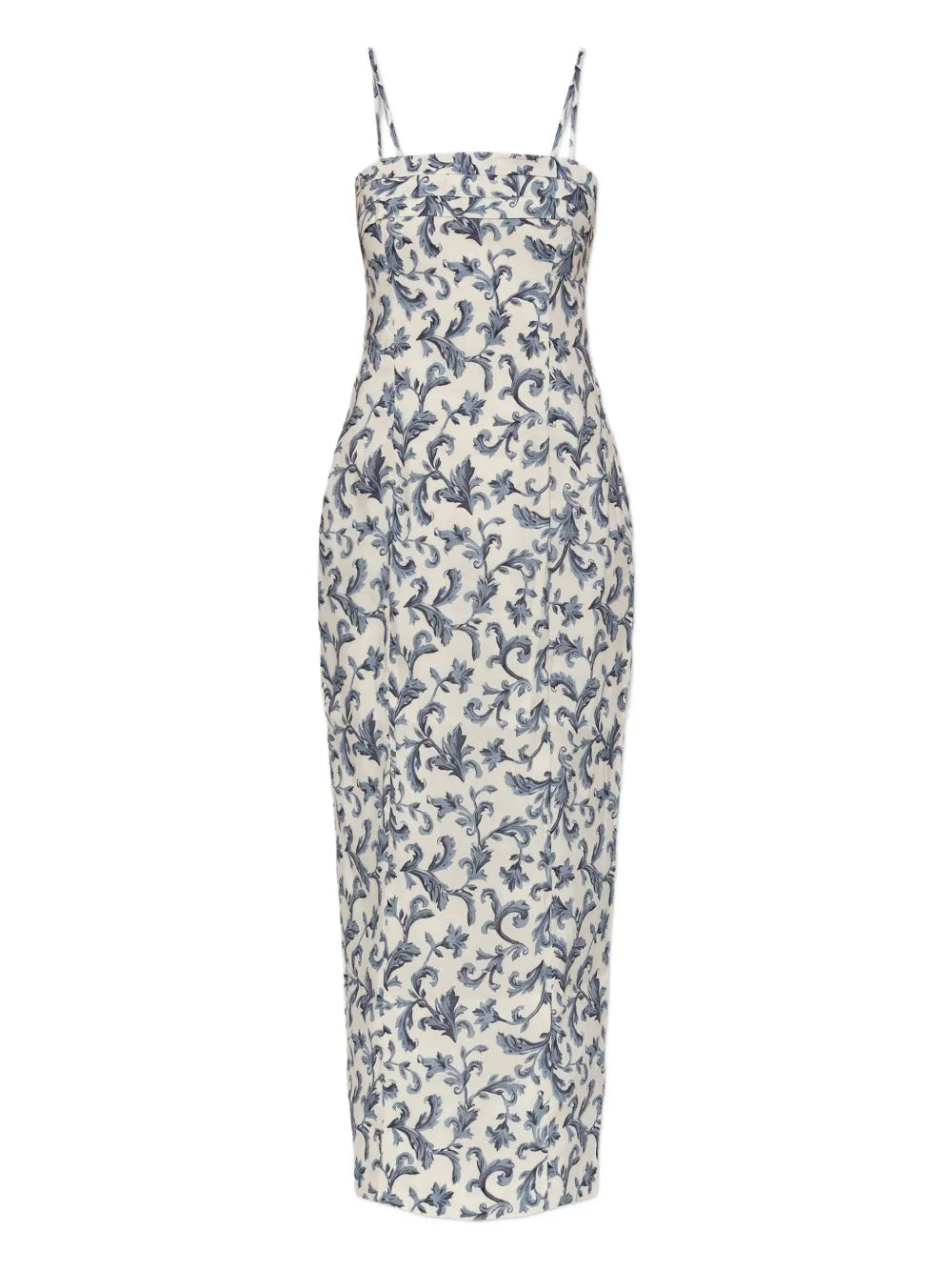 Posse Rue Baroque Print Strappy Midi Dress