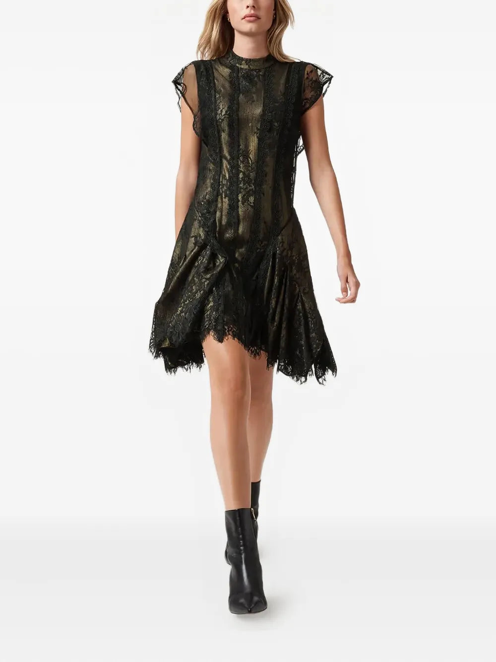 Allsaints Fleur Lace Mini Dress