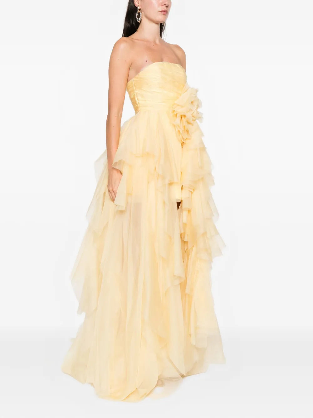 Loulou Flower Embellishment Maxi Dress