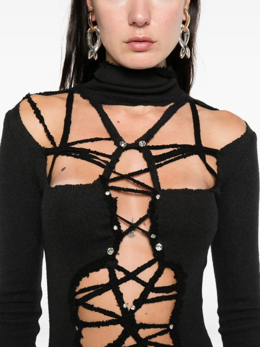 Loulou Cut Out Embellished Maxi Dress