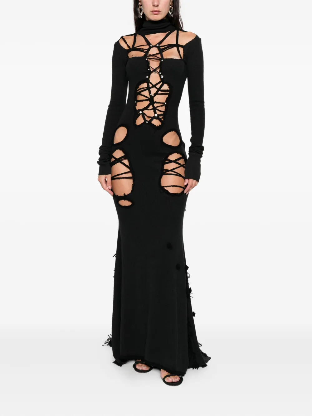 Loulou Cut Out Embellished Maxi Dress