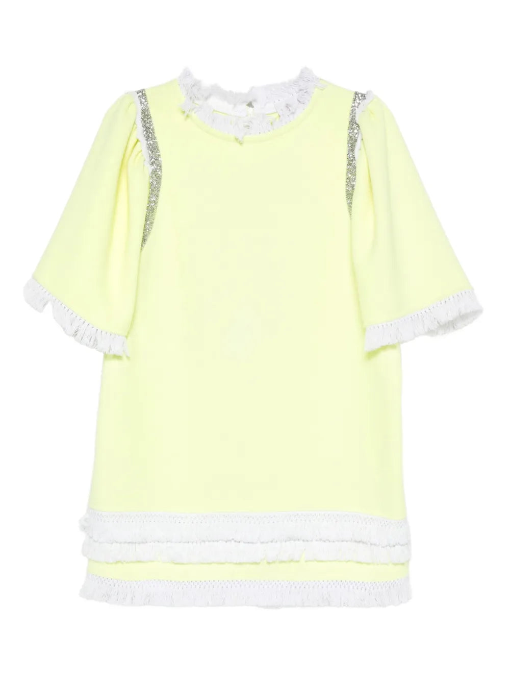Loulou Fringe Trim Mini Dress