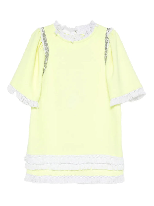 Loulou Fringe Trim Mini Dress