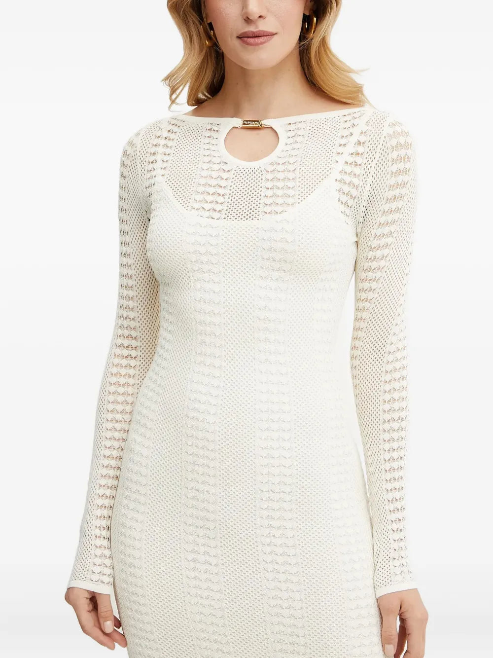 Marciano By Guess Emma Cut Out Long Sleeve Midi Dress