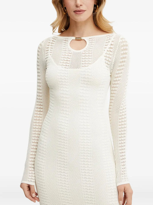 Marciano By Guess Emma Cut Out Long Sleeve Midi Dress
