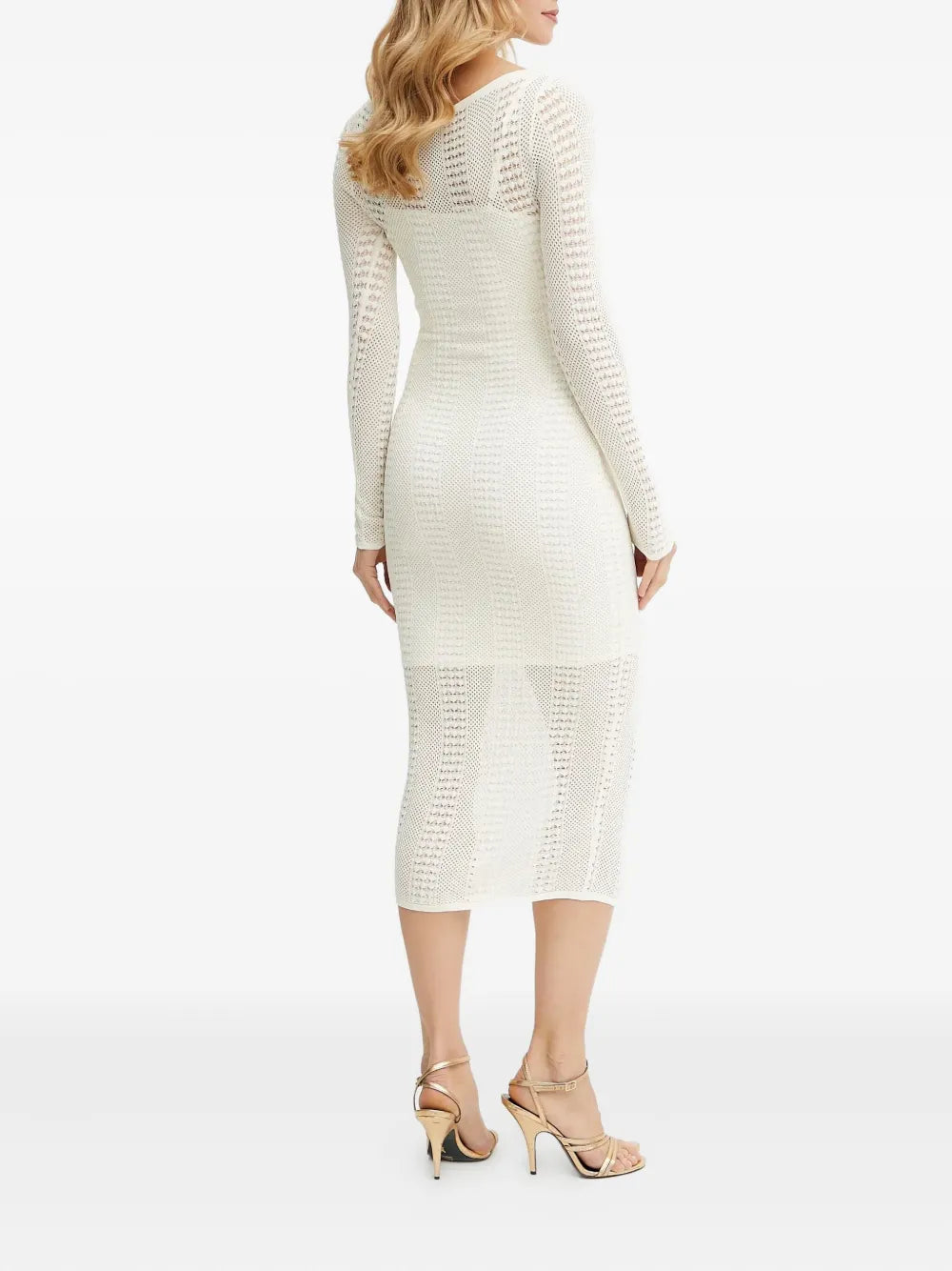 Marciano By Guess Emma Cut Out Long Sleeve Midi Dress
