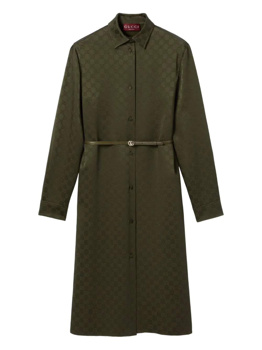 Gucci Classic Collar Shirt Midi Dress