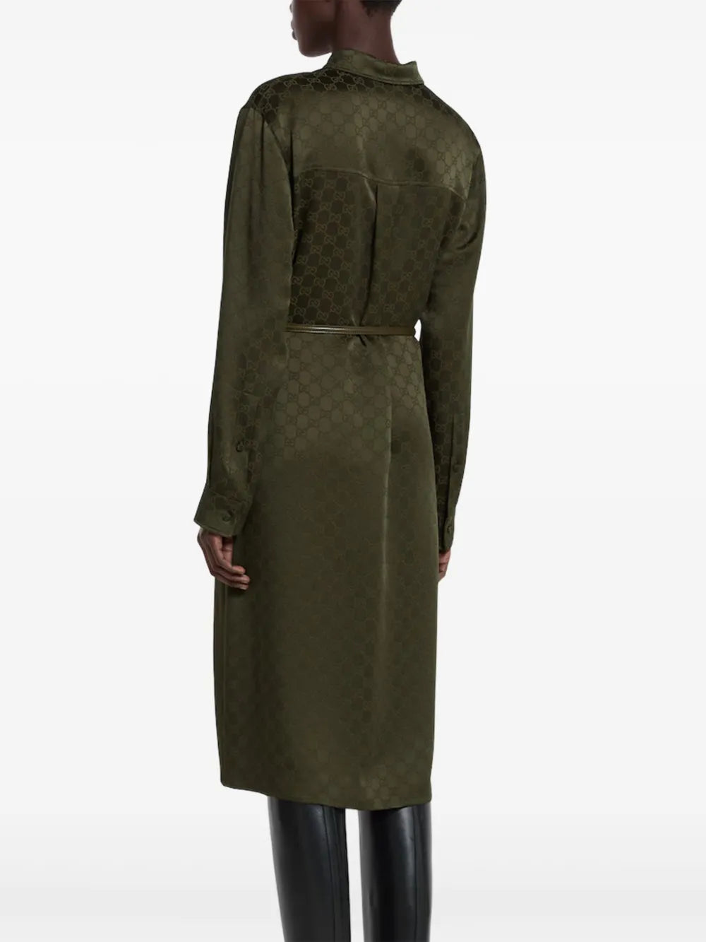 Gucci Classic Collar Shirt Midi Dress