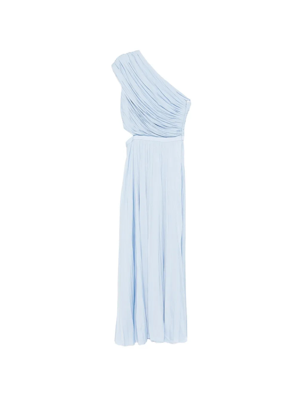 Maje Cut Out One Shoulder Midi Dress