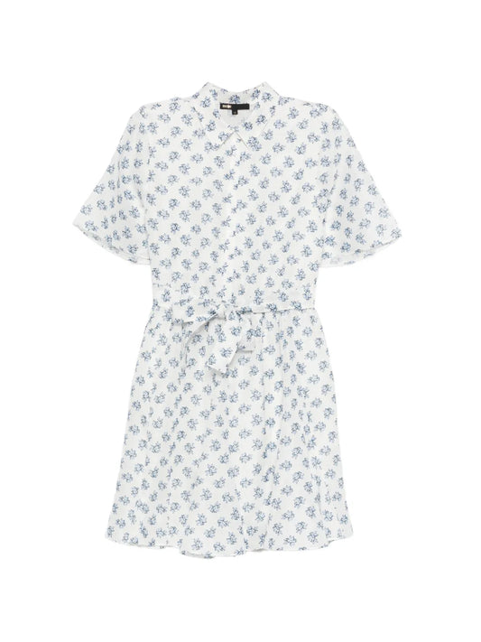 Maje Small Flowers Print Mini Dress