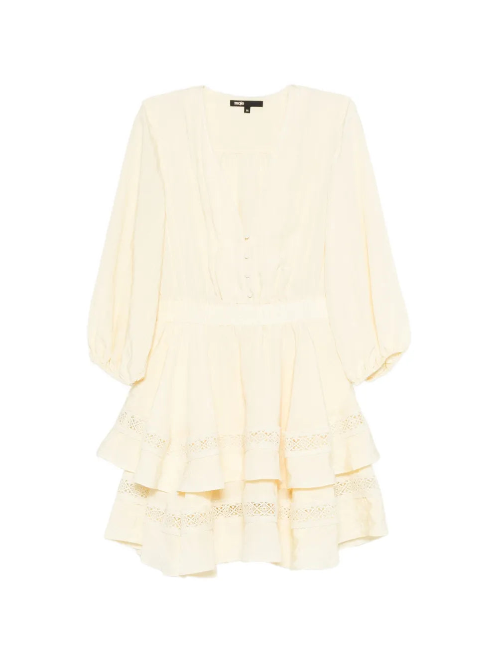 Maje Ruffled Tiered Mini Dress