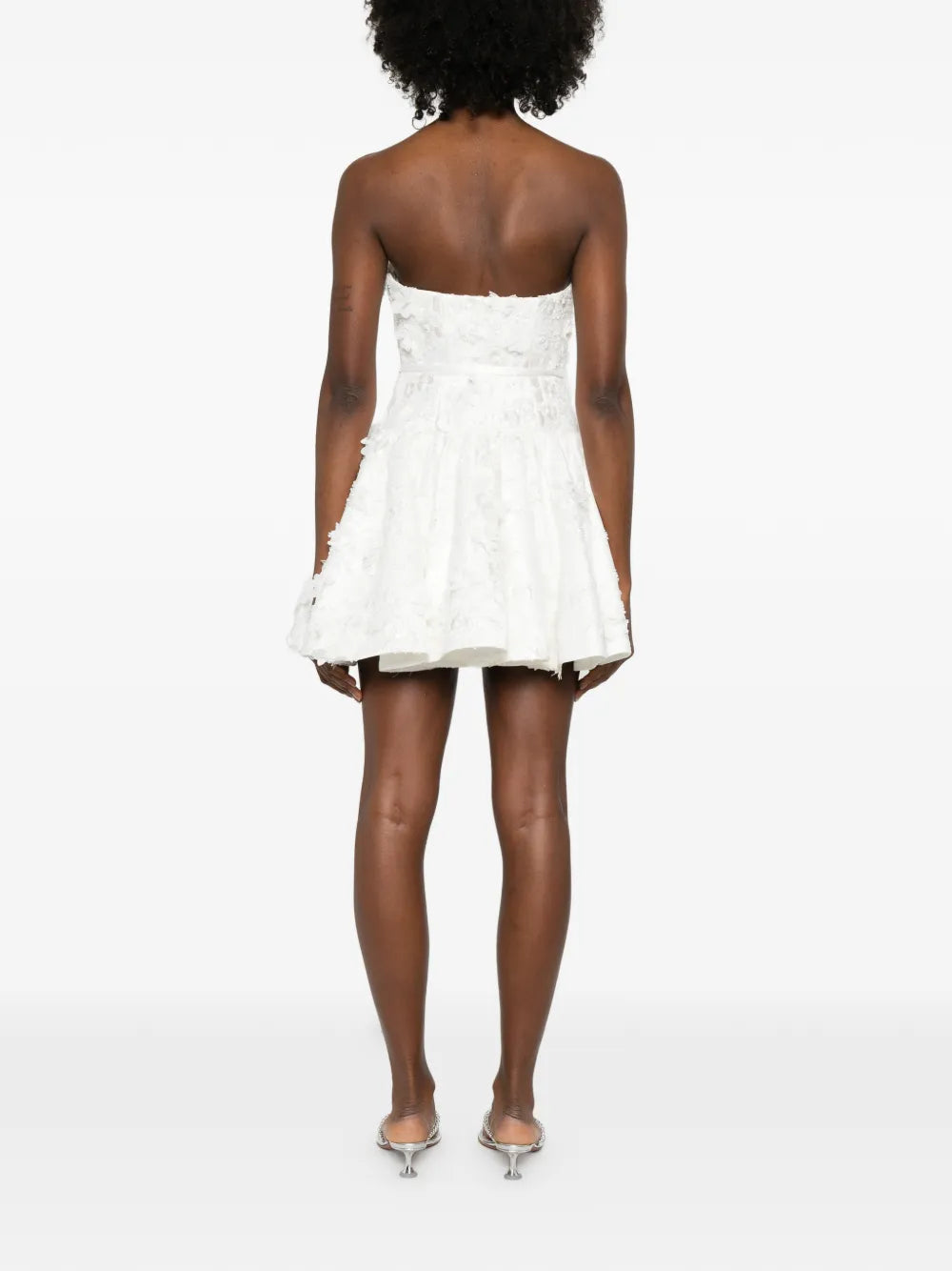 Maje Floral Applique Mini Dress