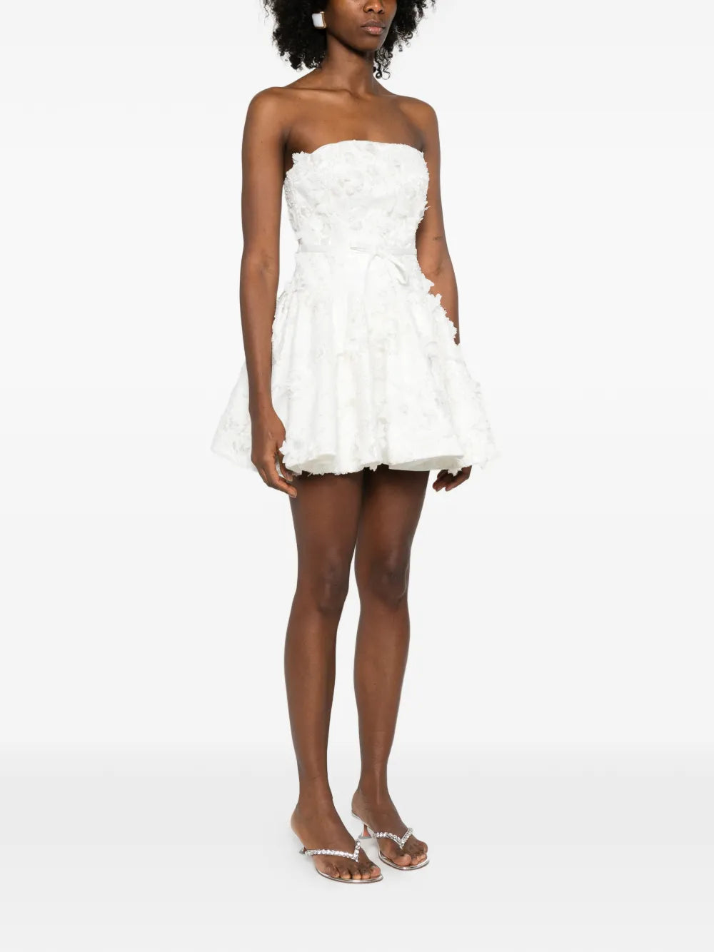 Maje Floral Applique Mini Dress