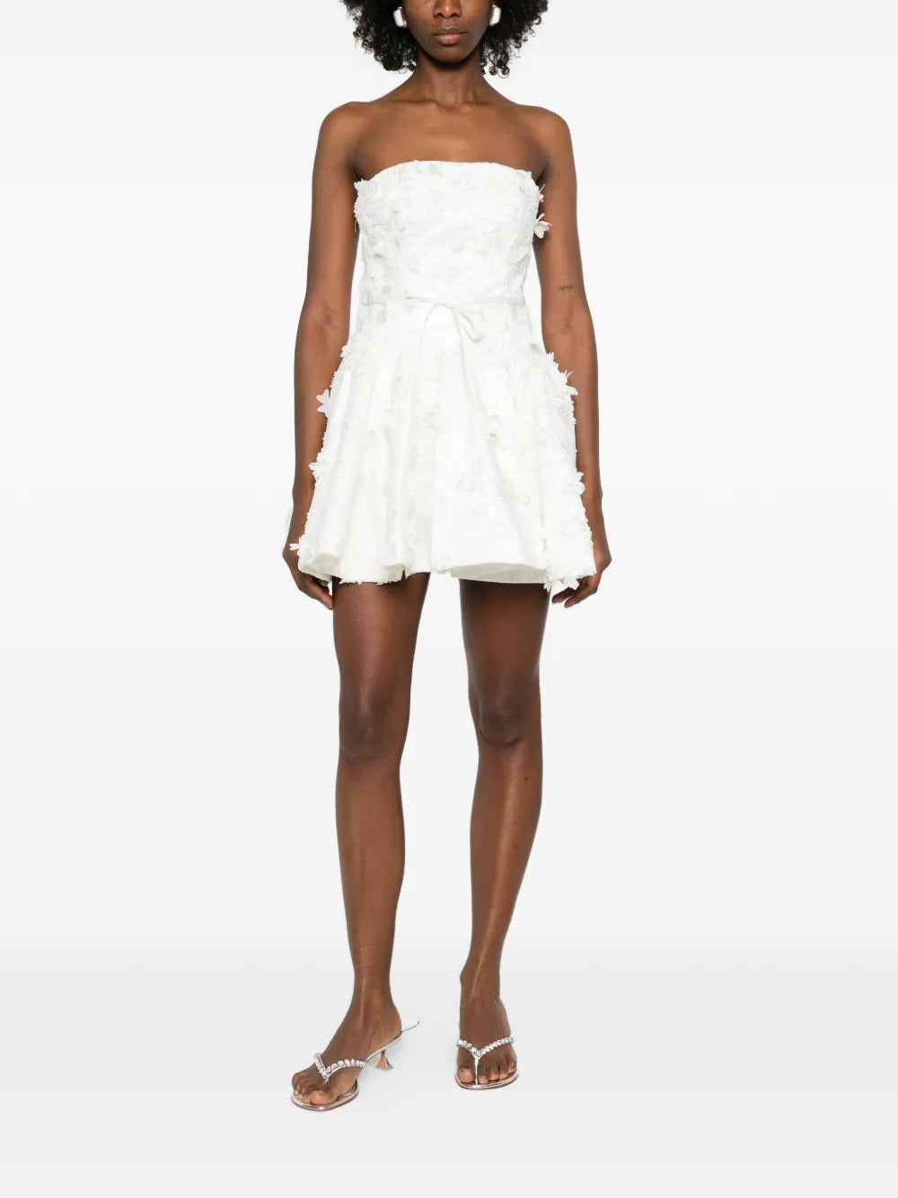 Maje Floral Applique Mini Dress