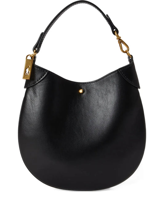 Polo Ralph Lauren Leather Pony Plaque Shoulder Bag