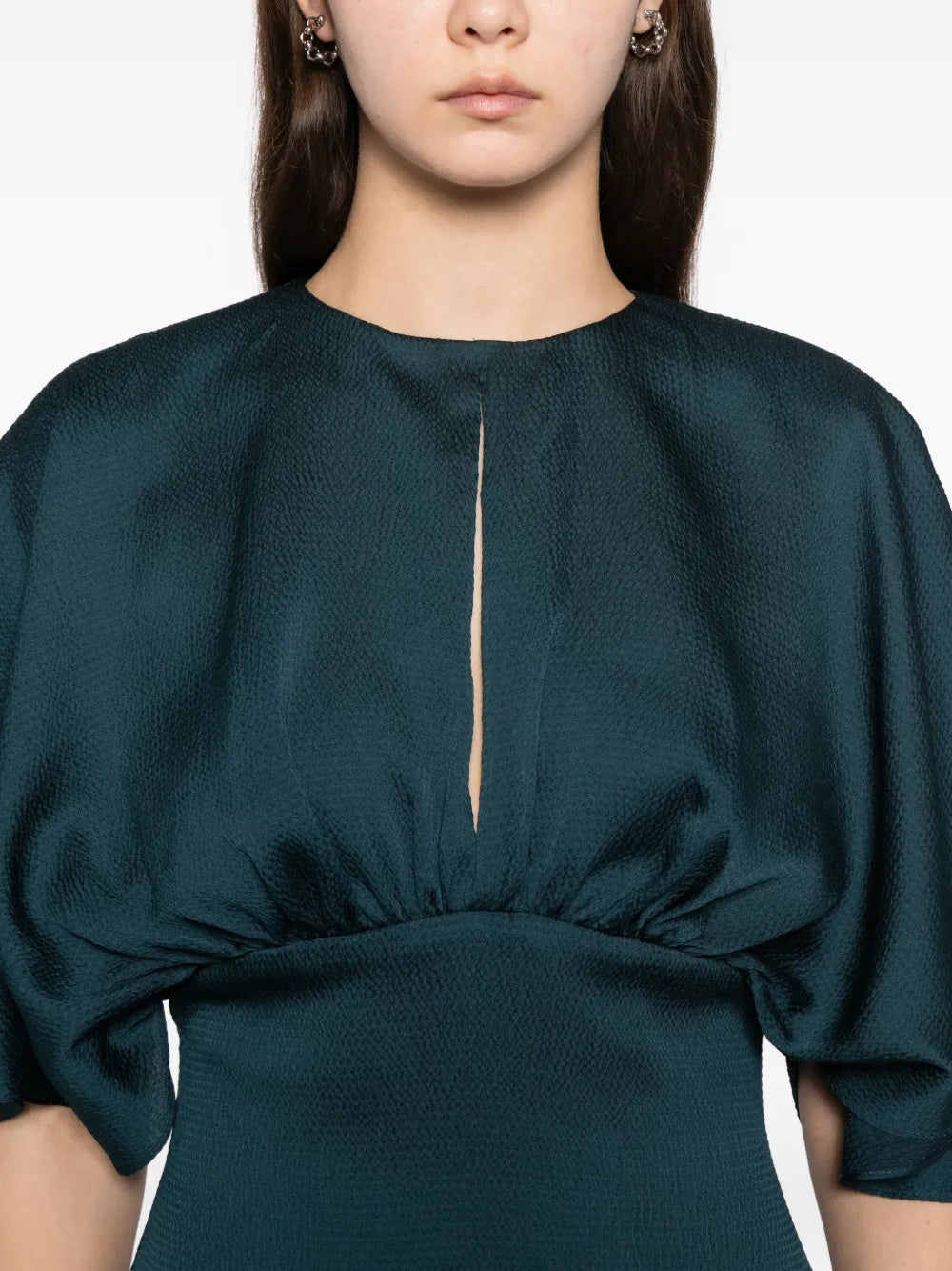 Amsale Hammered Satin Dress