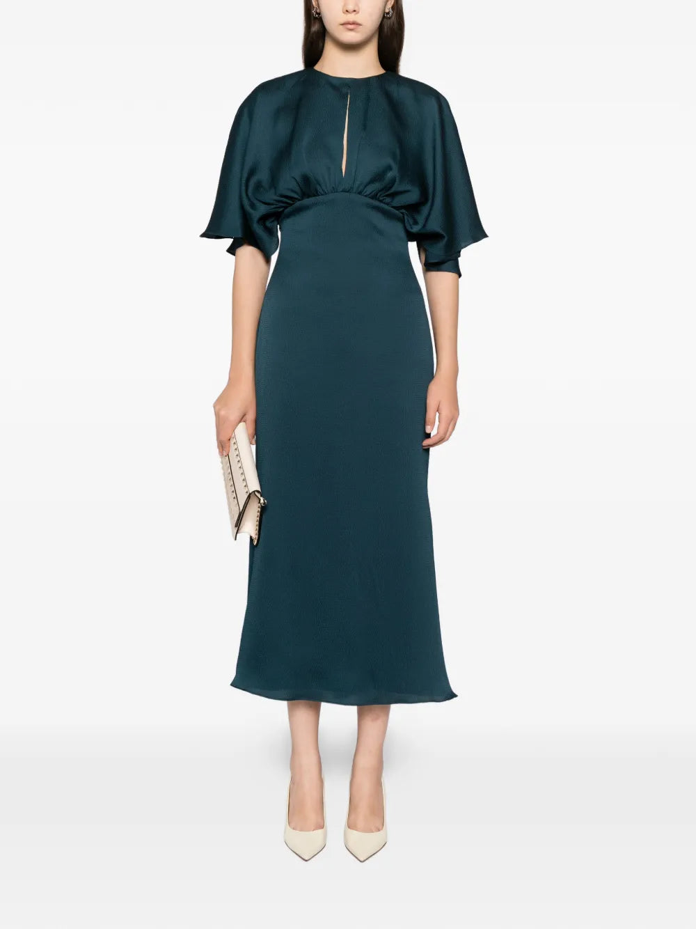 Amsale Hammered Satin Dress