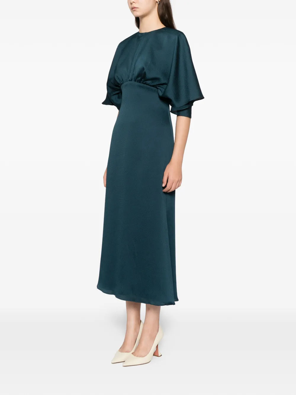 Amsale Hammered Satin Dress