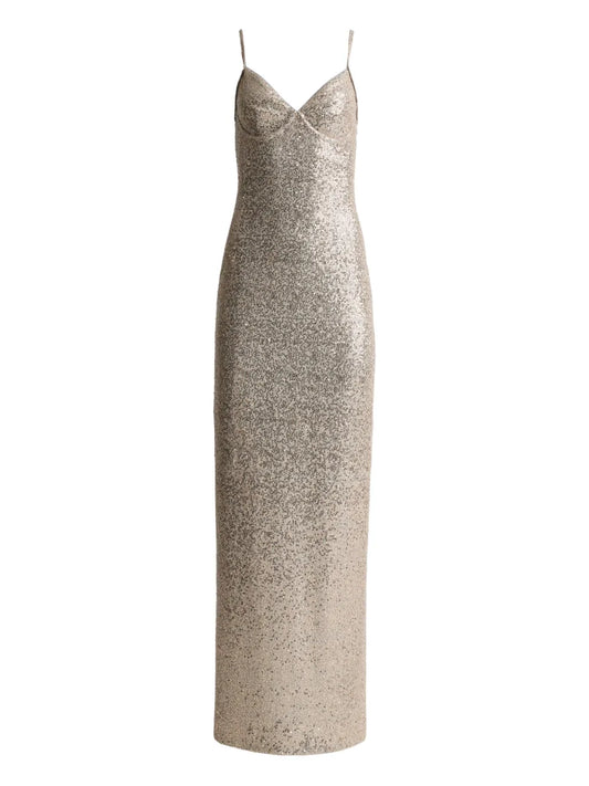 St John Sequin Maxi Dress