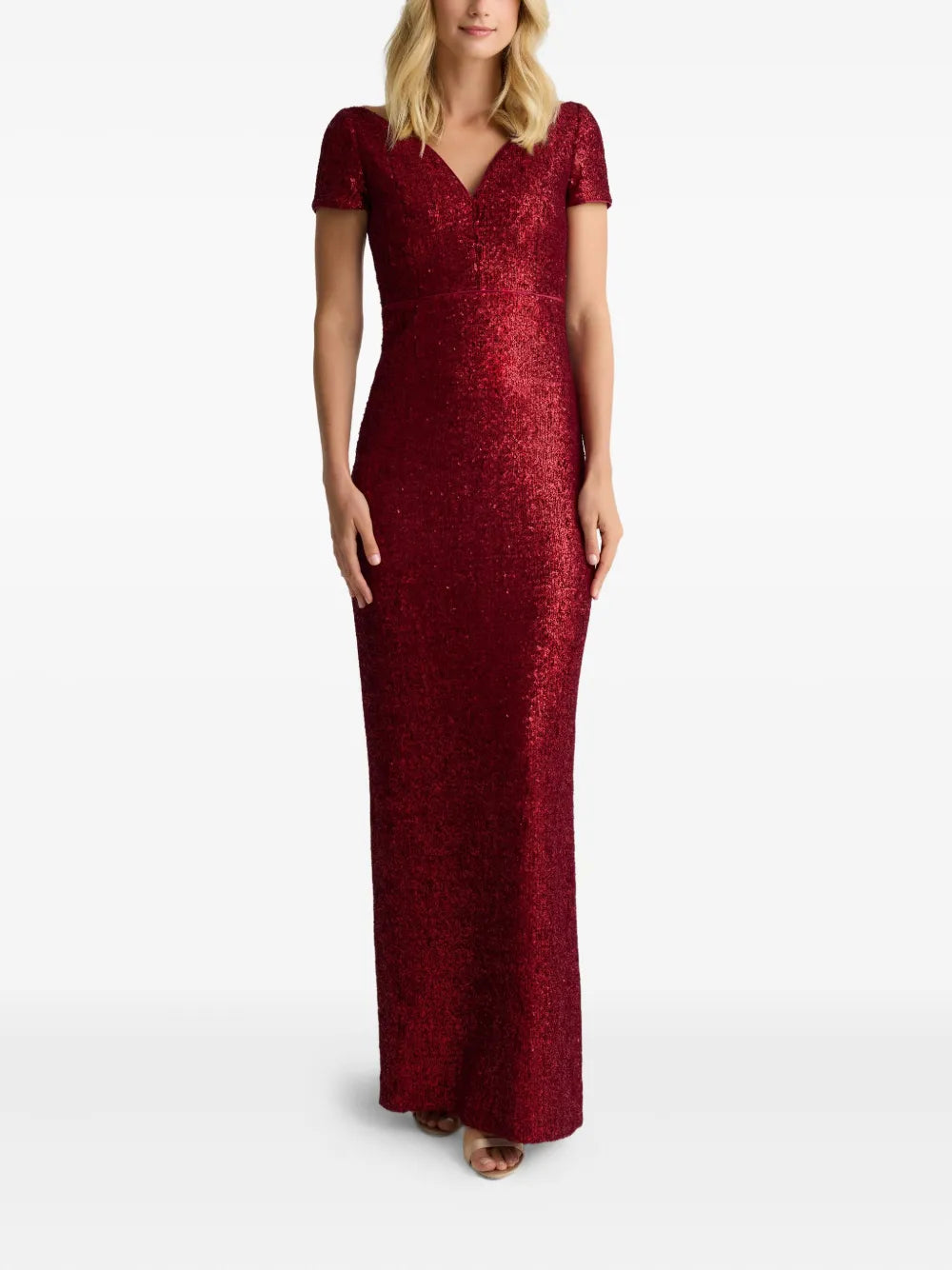 St John Sequined Maxi Dress