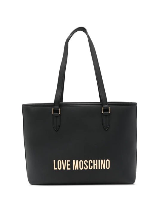 Love Moschino Logo Plaque Shoulder Bag