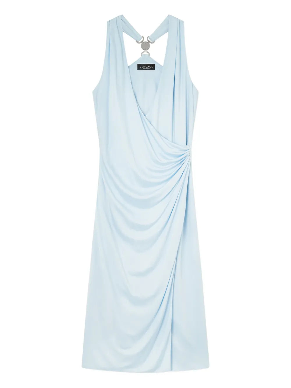 Versace Sleeveless V Neck Midi Dress