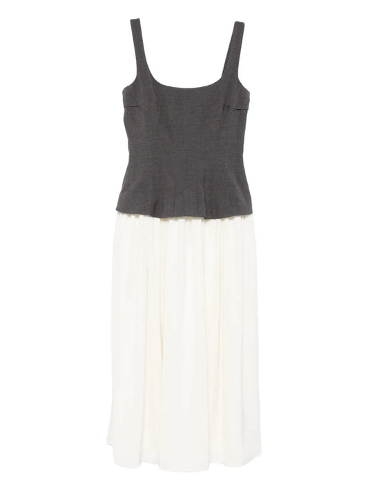 Stine Goya Square Neck Midi Dress