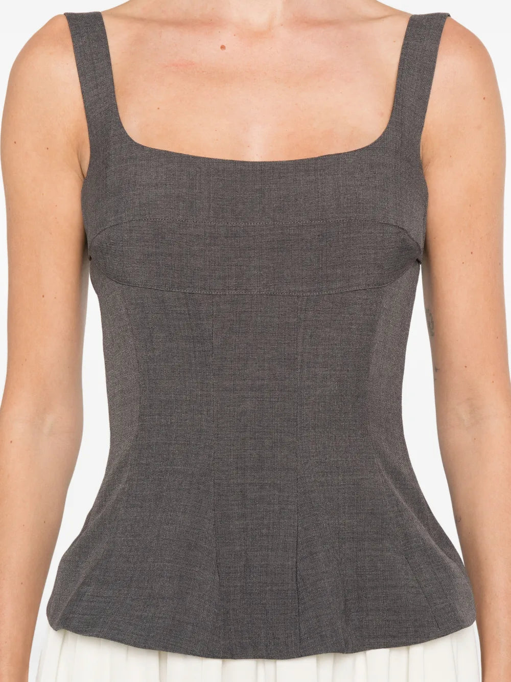 Stine Goya Square Neck Midi Dress
