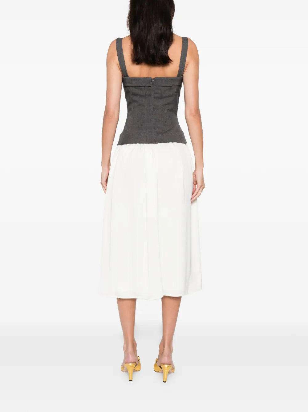 Stine Goya Square Neck Midi Dress