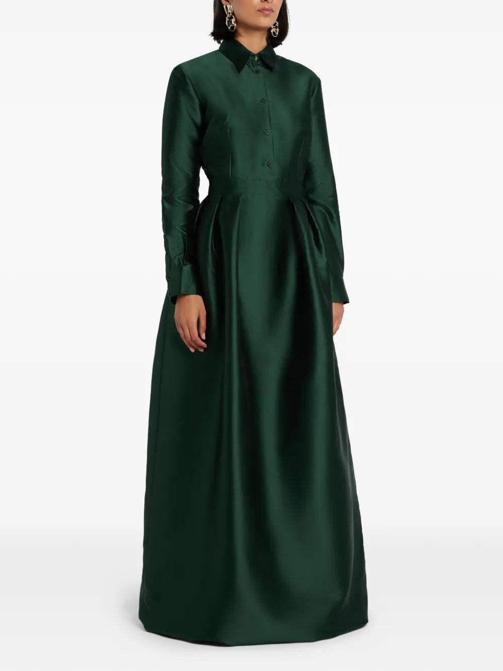 Greta Constantine Pleated Shirt Dress