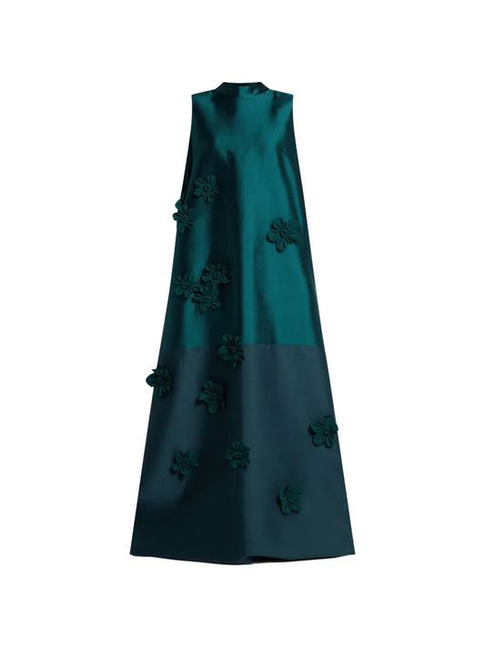 Greta Constantine Floral Applique Dress