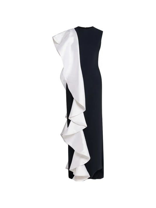 Greta Constantine Ruffled Eglinton Dress