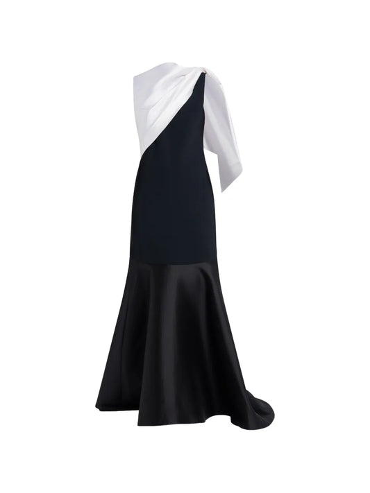 Greta Constantine Draped Gown Dress