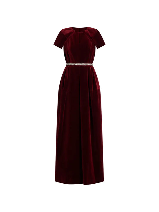 Dice Kayek Embellished Belted Dress