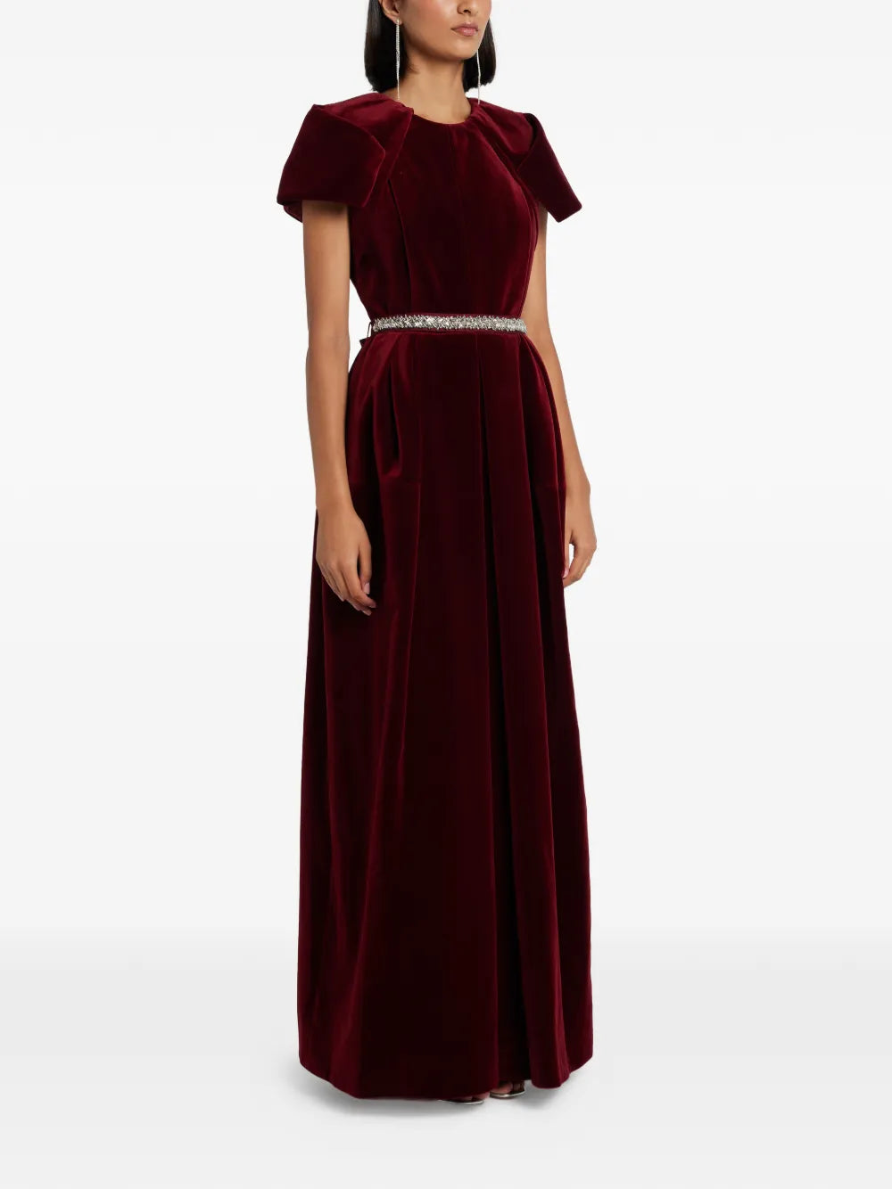 Dice Kayek Embellished Belted Dress