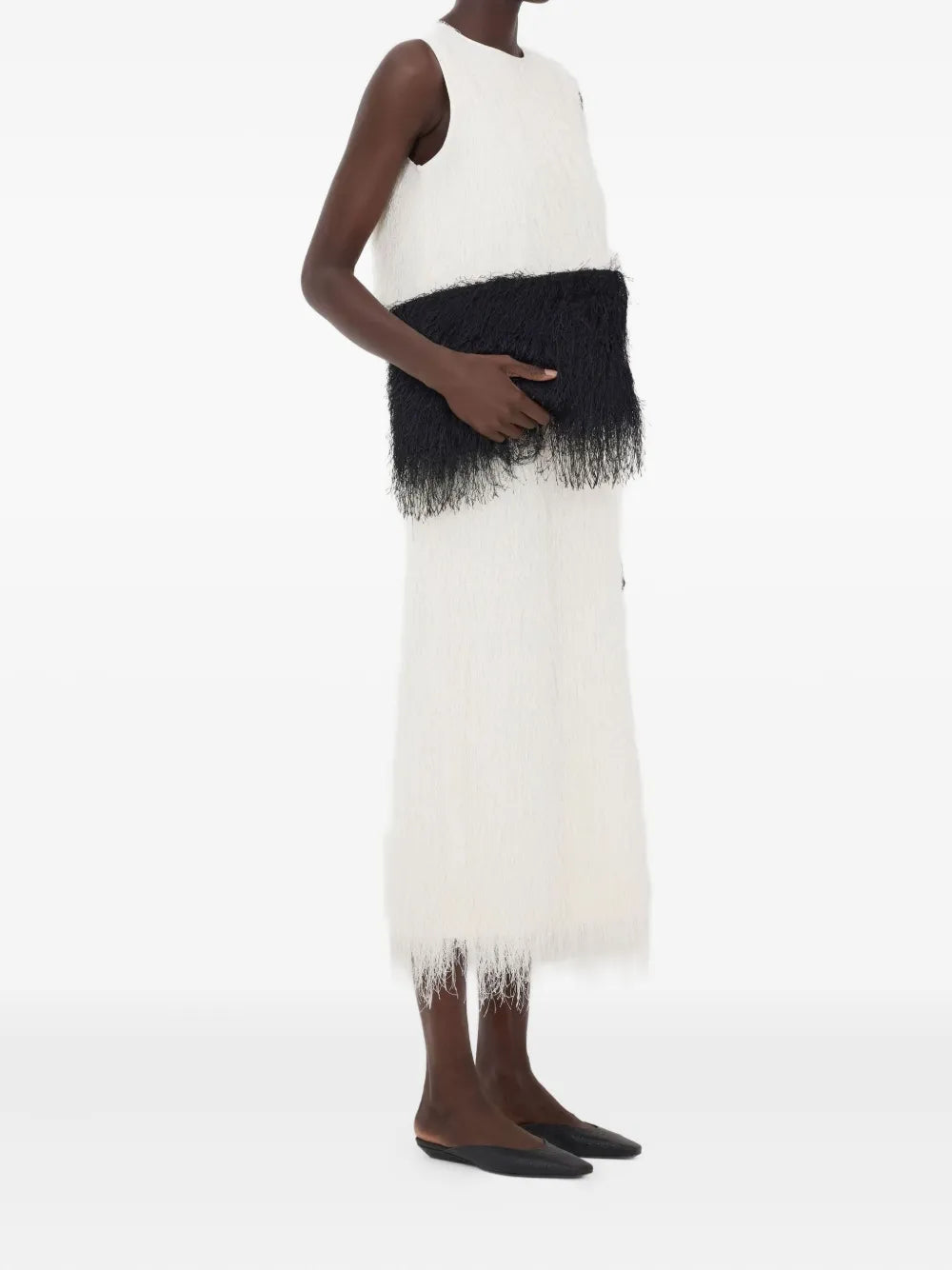 Loulou De Saison Tiwa Fringed Midi Dress