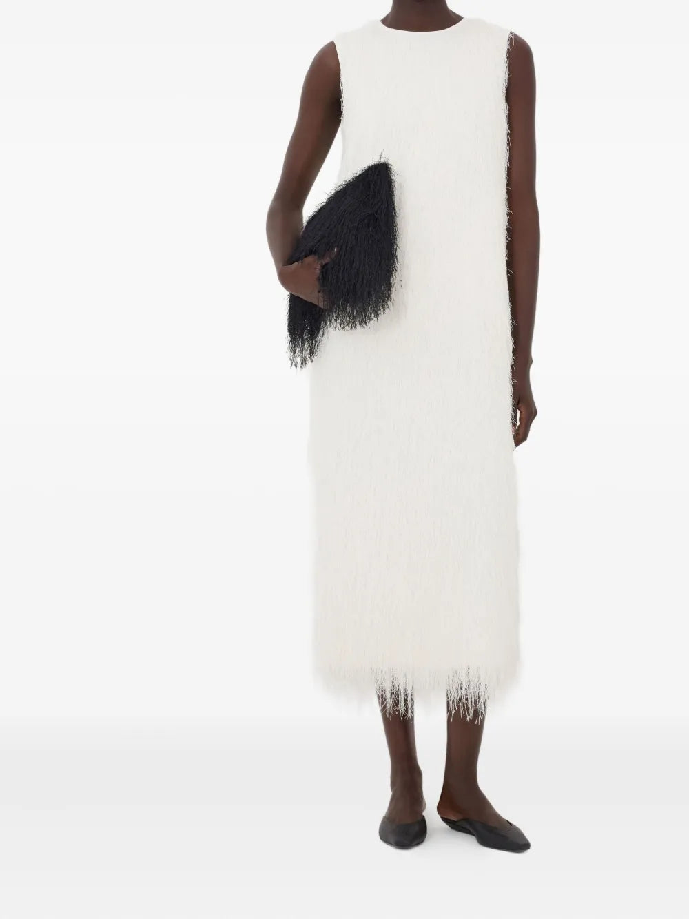 Loulou De Saison Tiwa Fringed Midi Dress