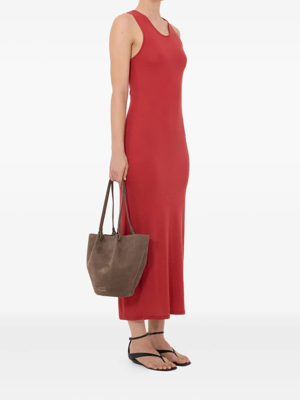 Loulou De Saison Myron Lds Shoulder Straps Midi Dress