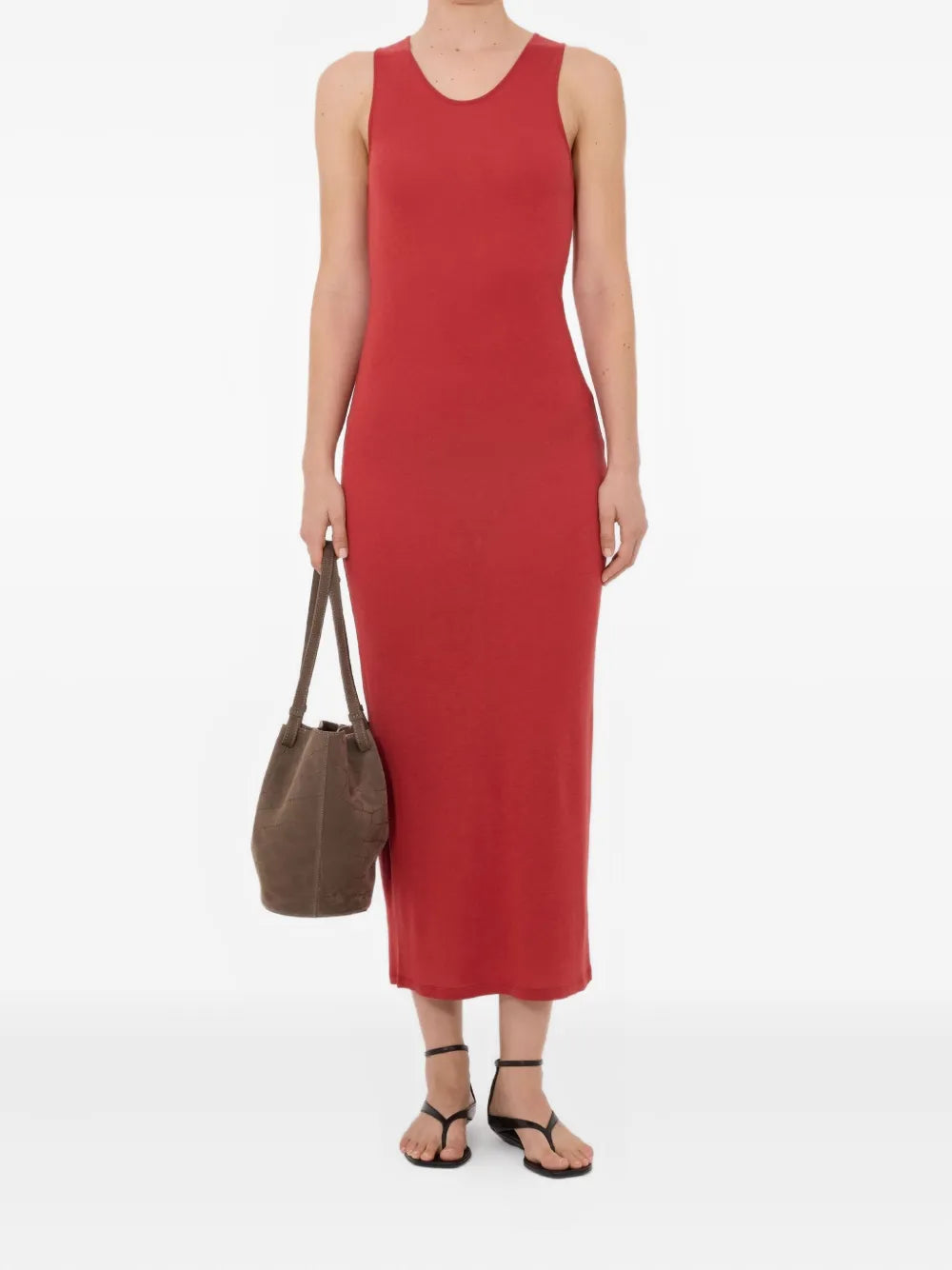Loulou De Saison Myron Lds Shoulder Straps Midi Dress