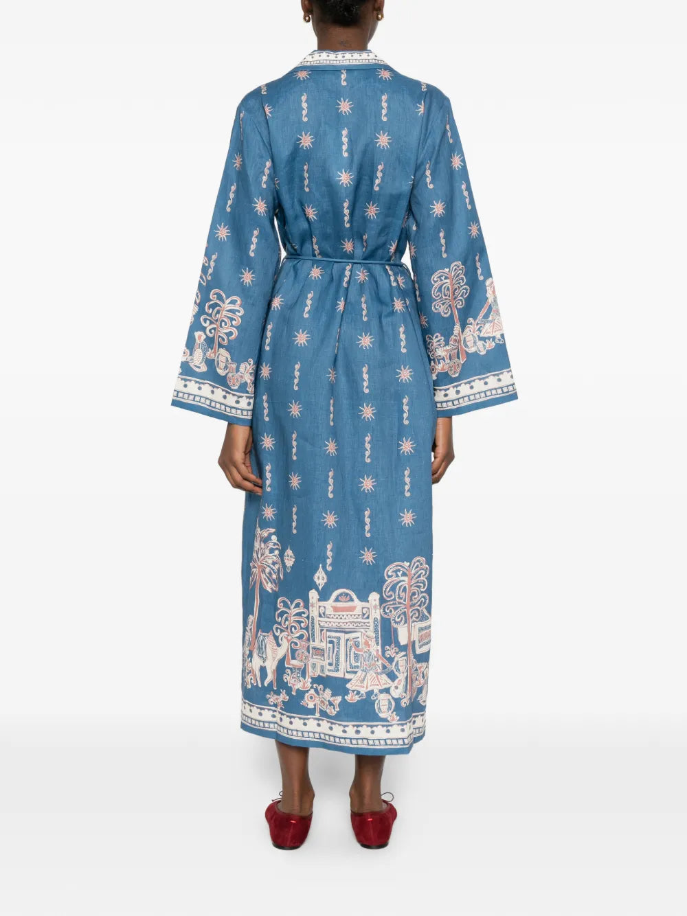 Alemais Acacia Patterned Tie Dress