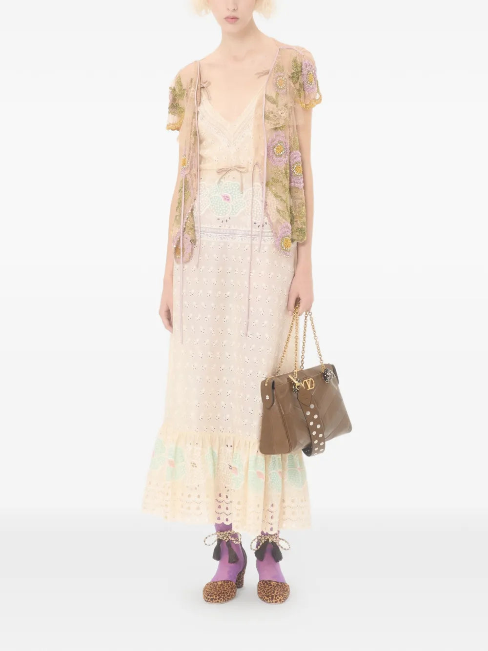 Valentino Garavani Sangallo Midi Dress