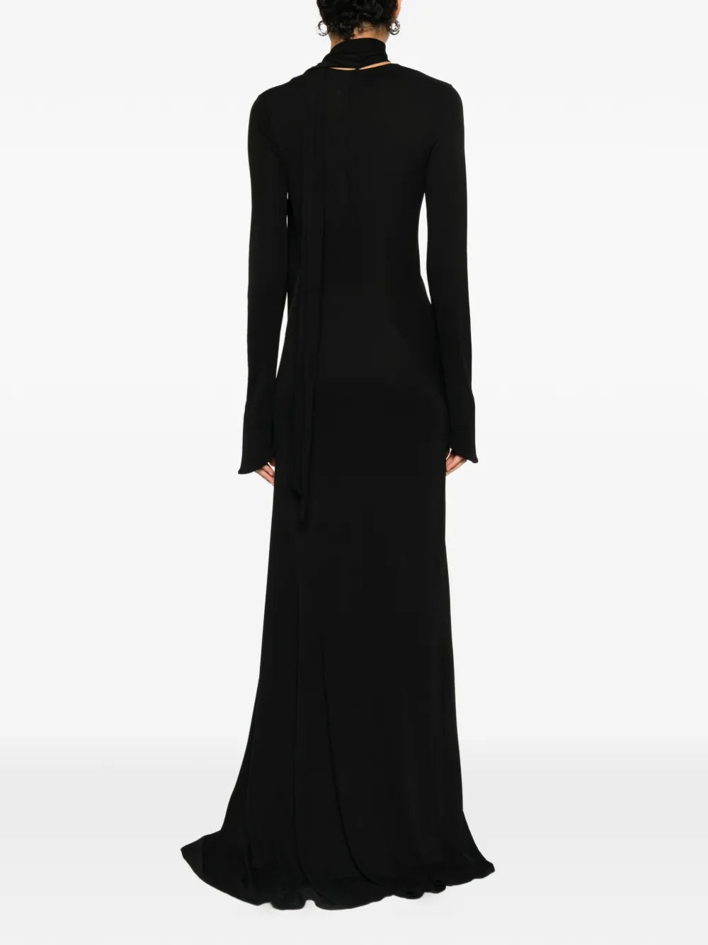 The Attico Tie Detail Maxi Dress