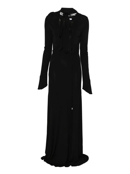 The Attico Tie Detail Maxi Dress