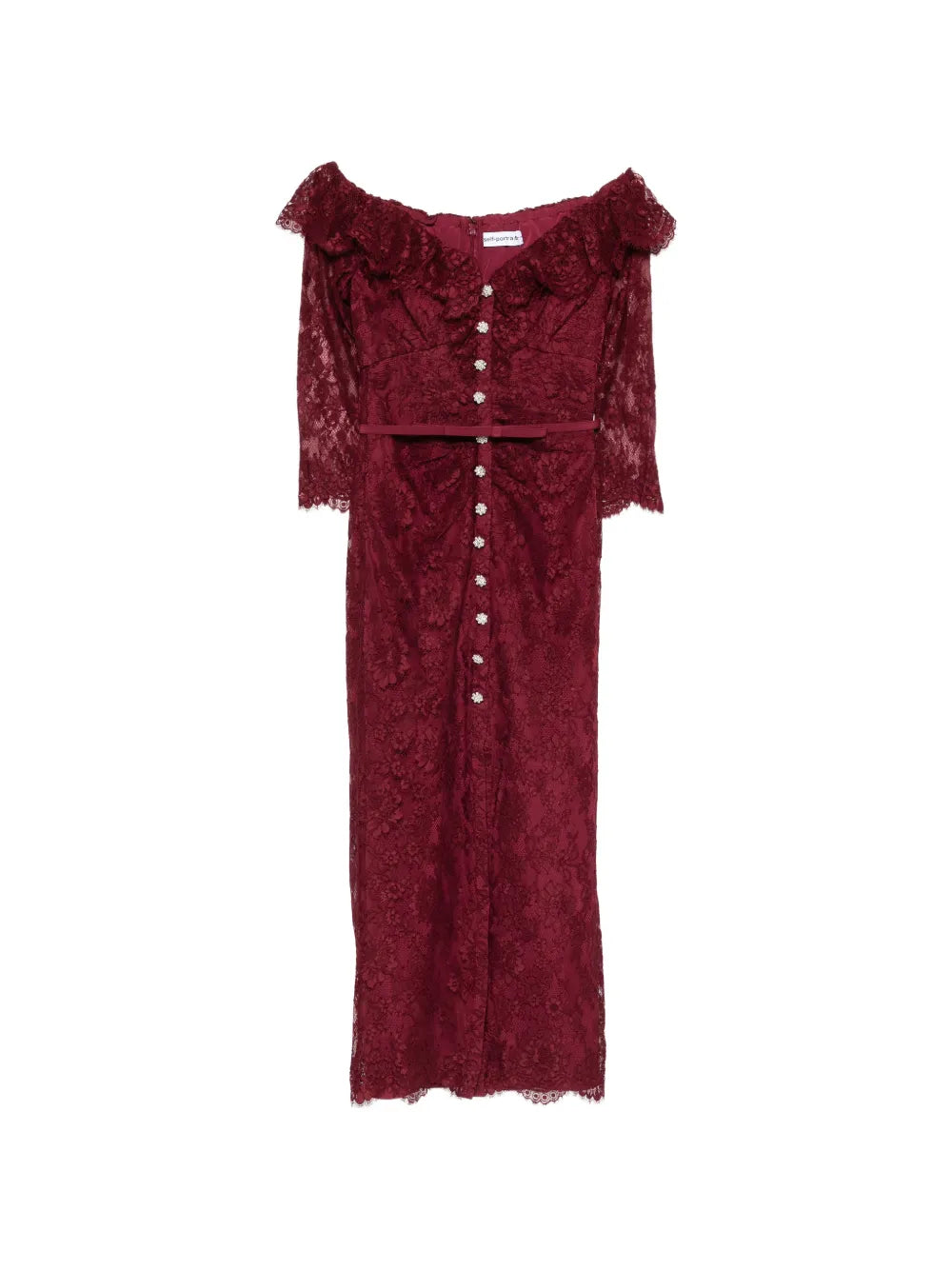 Self Portrait Lace Button Dress