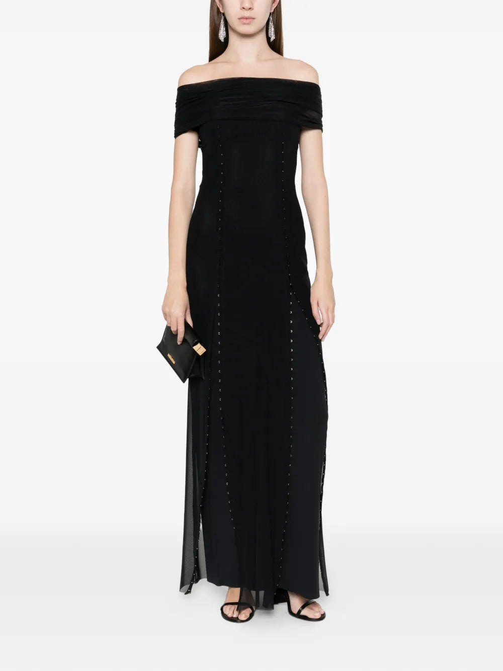 Axel 113 Afterhours Slit Embellished Maxi Dress