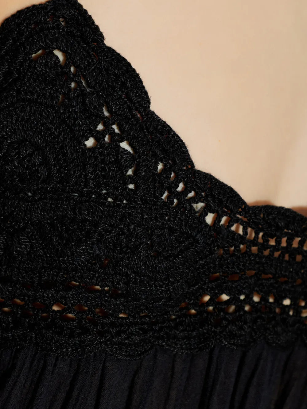 Ulla Johnson Linnea Tassel Crochet Midi Dress