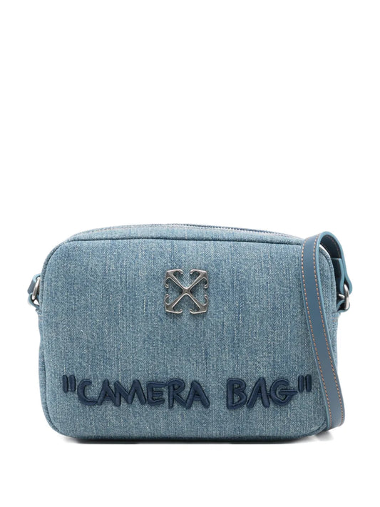 Off White Jitney Camera Logo Plaque Cross Body Bag