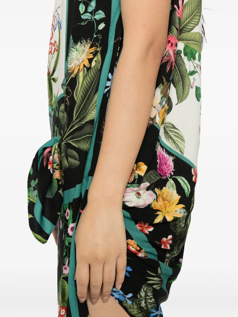 Blaklace One Shoulder Floral Print Dress